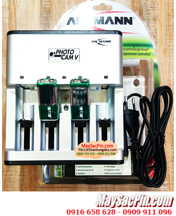 Ansman Photocam V, Bộ sạc 2 viên pin 9v -Kèm sẳn 2 pin sạc Delipow 9v-230mAh chính hãng